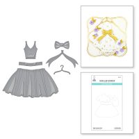 Spellbinders Paper Couture Dress Etched Dies (S4-1122)